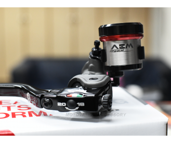 Integrated Titanium Brembo RCS19 Brake Fluid Tank 